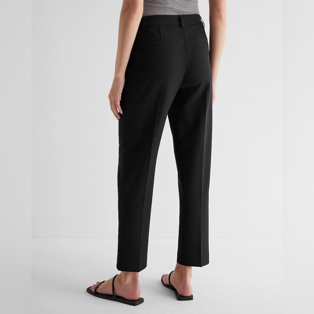 Express Editor Mid Rise Straight Ankle Pant - Picture 3 of 5